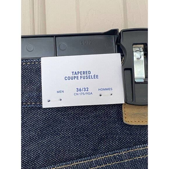 H&M Denim Jeans Men's 36x32 Dark Wash Tapered New with Tags India - Picture 5 of 16